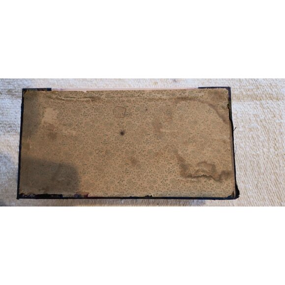 Antique Victorian Art Nouveau Pressed Celluloid & Velvet Brush/Comb Storage Box - Picture 4 of 8